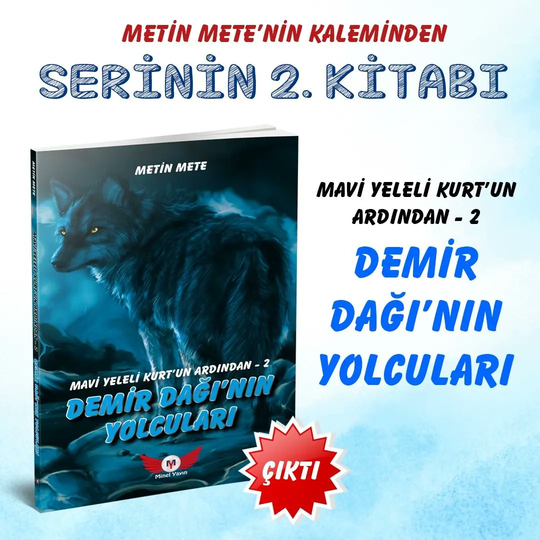 Mavi Yeleli Kurt’un Ardından 2 - Demir Dağının Yolcuları

Serinin İkinci Kitabı

#metinmete
#minelyayın
#çocuk
#gençlik
#hikaye
#kitap

<a href="/goktugofset/">Volkan Kurt</a>
@finallimetinmete66