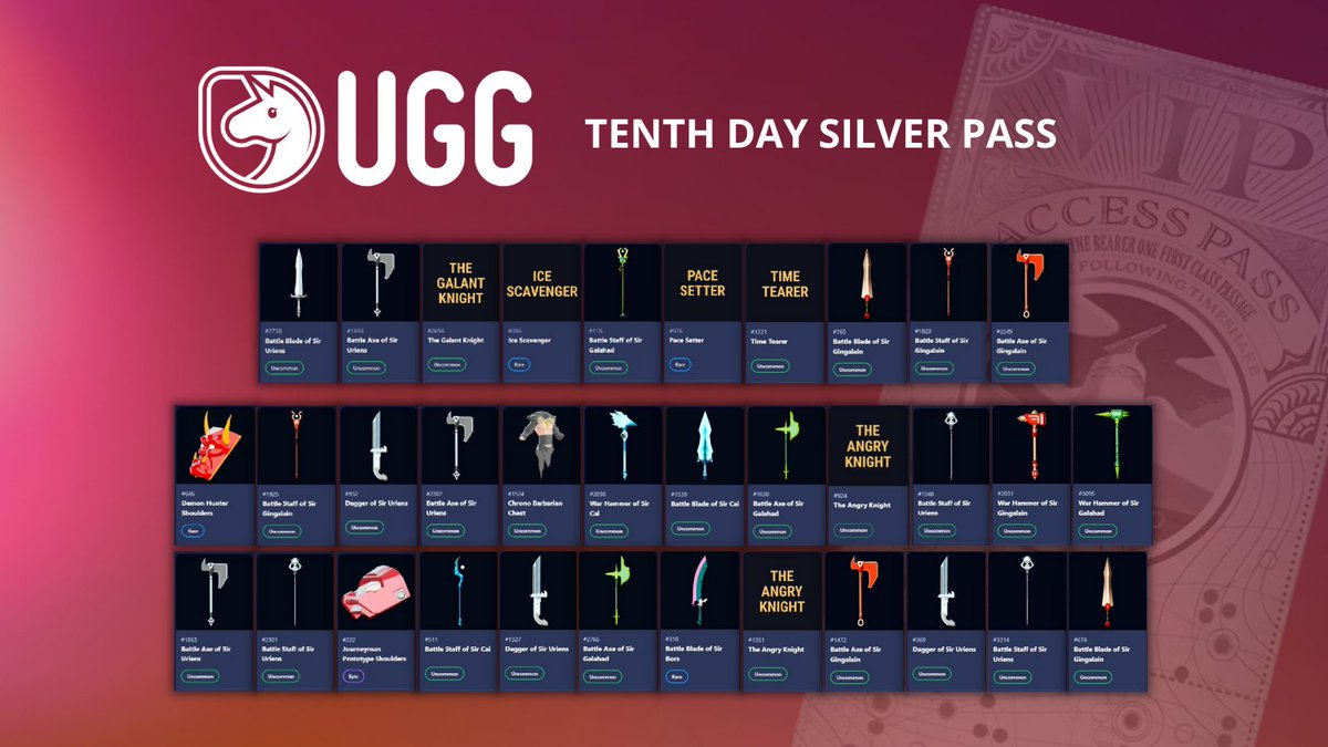 uniguildgames's tweet photo. Completamos ontem, DEZ DIAS de Silver Pass no @playbigtime ! 🚀🔥 https://t.co/PlKjZ0muzP