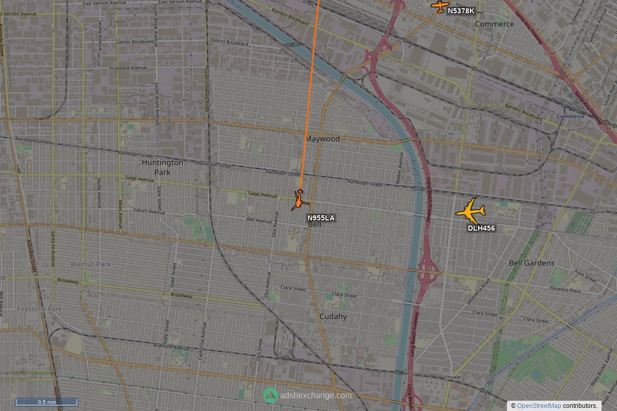 Police Overhead on Twitter "LA County Sheriff N955LA (AS50) was