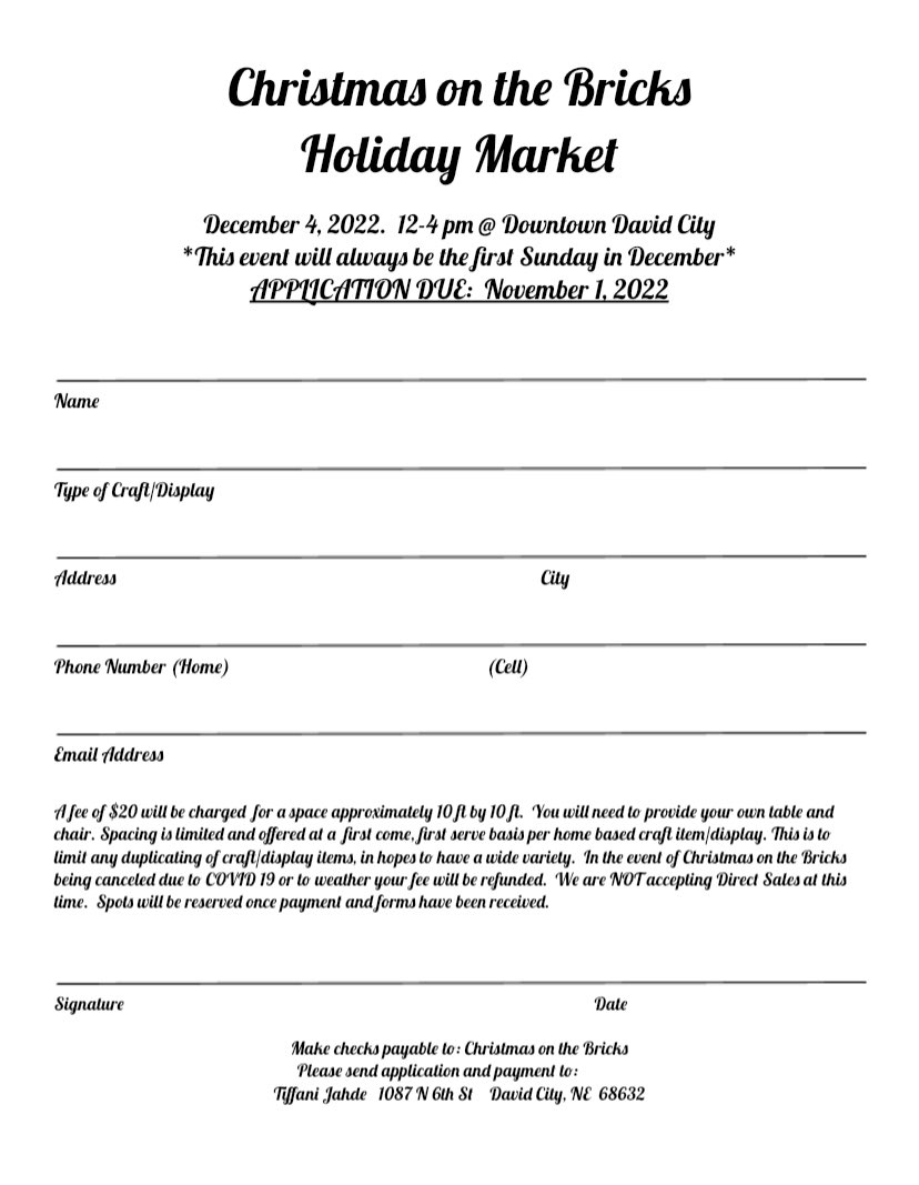 BricksChristmas's tweet photo. Are you homemade crafter? Come sell your items at our craft show!  December 4th!!! https://t.co/EcaoPSTDRI