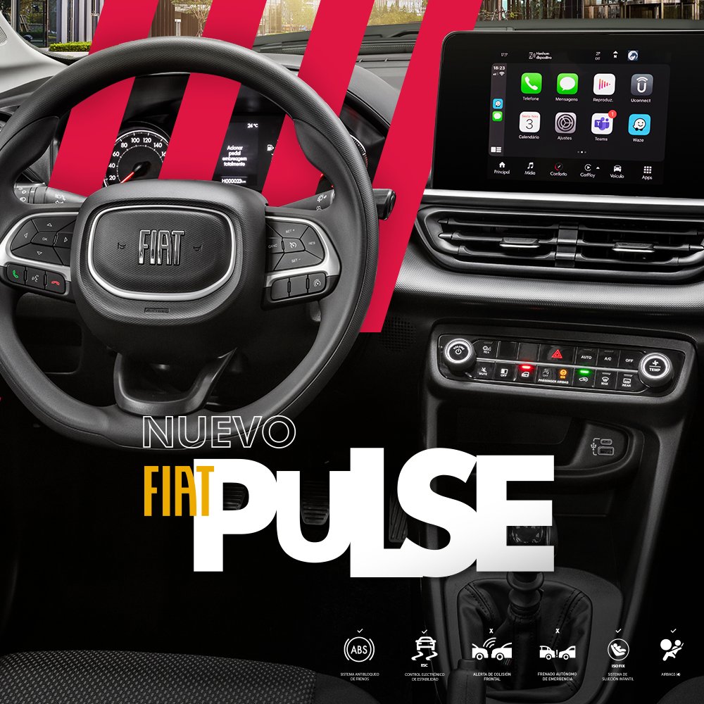 FiatColombia's tweet photo. En los asientos de Fiat Pulse podrás sentir las emociones que inspirarán tus mejores latidos. ⚡❤️

¡Espéralo pronto!!

#FiatPulse #LateContigo #MuyPronto #FiatCol https://t.co/FQk0WIXpix