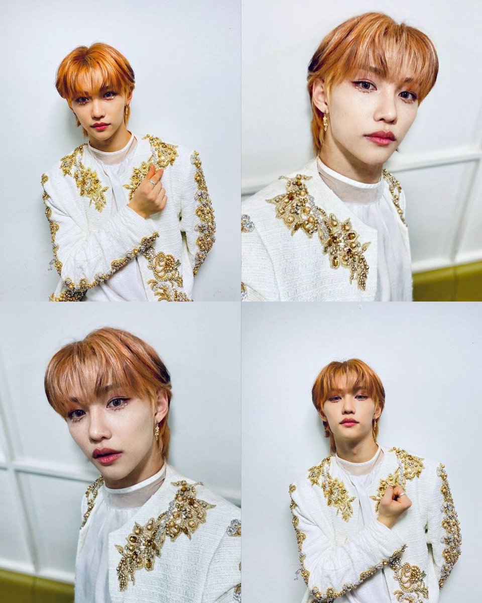 staycompasss's tweet image. Felix's orange hair era… 🫠