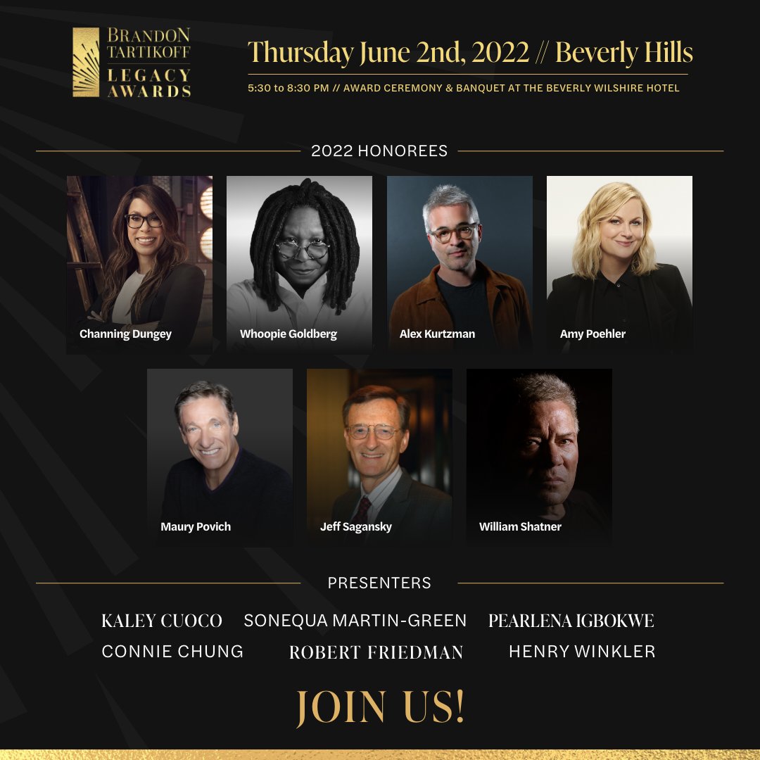 Please join us at the 18th annual Brandon Tartikoff Legacy Awards hosted by Nancy O’Dell.

natpe.com/btla/attend/