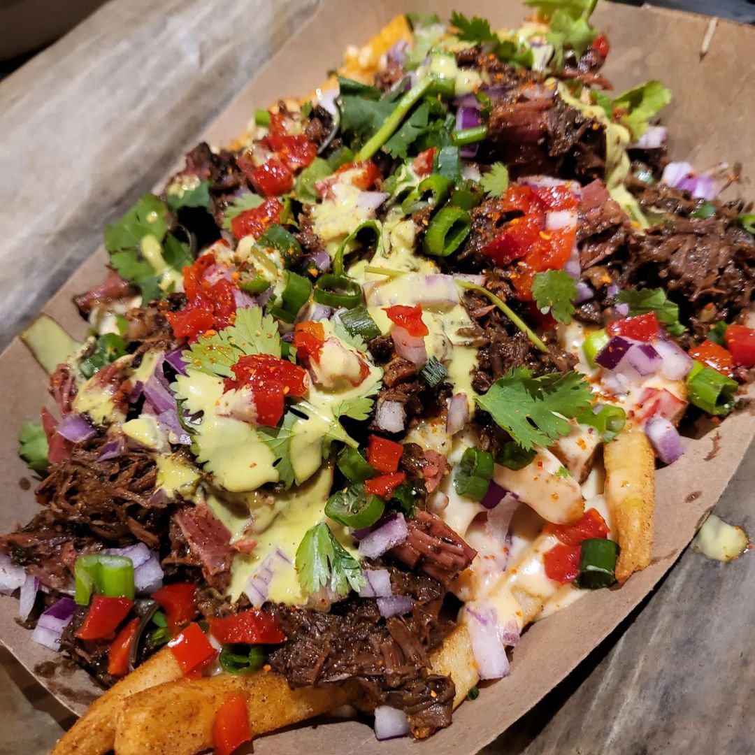 You'll be picking fries from this pile wishing it would never end.  📷 eat_with_erin_stl on IG #Birria #LoadedFries #STLeats #MadMexica