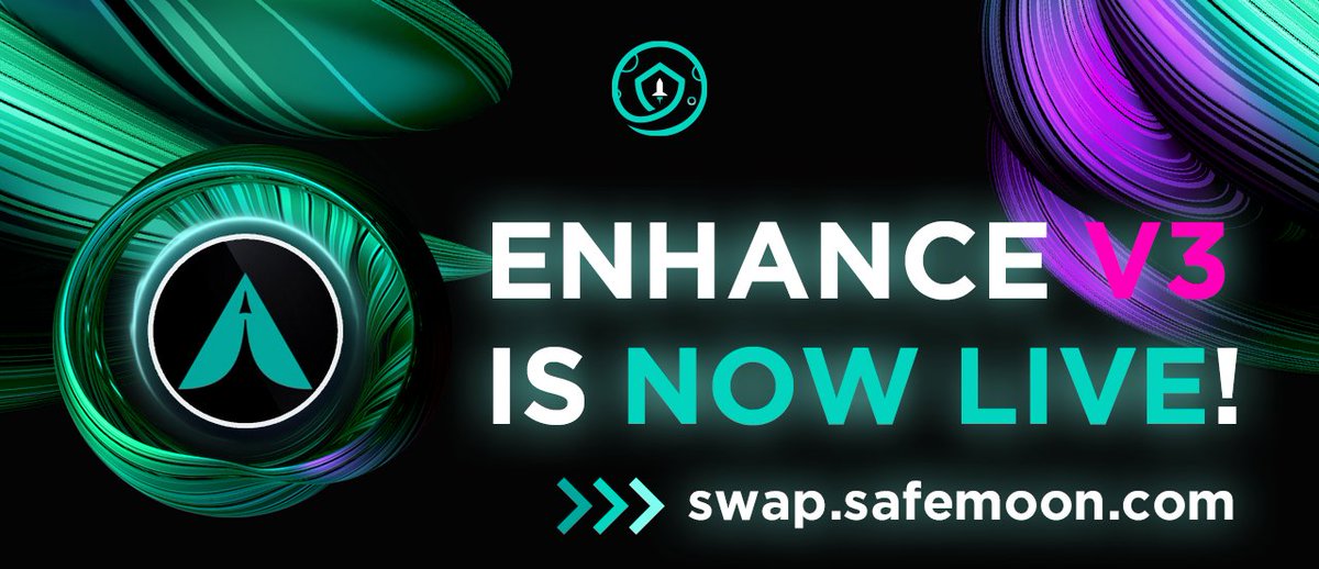 safemoon's tweet photo. Version 3 of @EnhanceToken is now LIVE on the #SAFEMOON SWaP! 🚀

Find them at https://t.co/5ooqgvIHOE 🙌

It's always a joy to see partner projects maturing and evolving their products to keep moving toward their visions. 🚀

Please join us in celebrating their evolution! 🥳 https://t.co/UuwjipgTCo