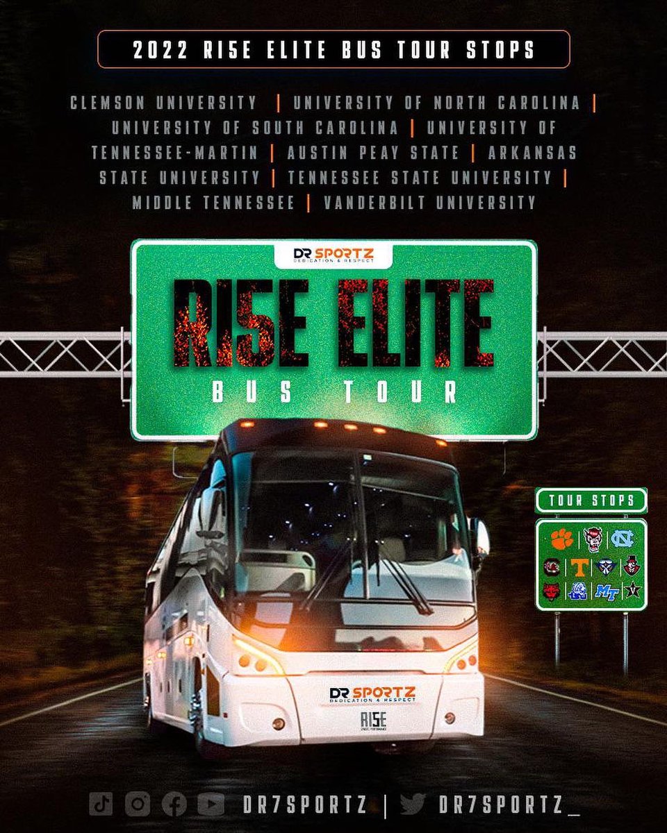 DR SPORTZ Media 🎙 🎥 📸 is partnering with <a href="/RI5E_Sports/">RI5E Sports</a> 🏈 for the RI5E Elite bus tour. 🚌 

This bus tour will be a game changer! 

Stay Tuned!

#BeElite #BusTour #DRSPORTZ #RI5E