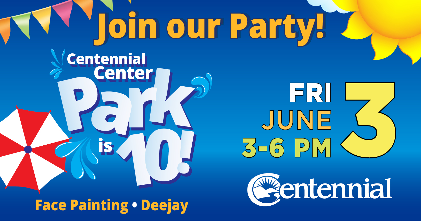 City of Centennial on Twitter: "Centennial Center Park is 10! is in ONE