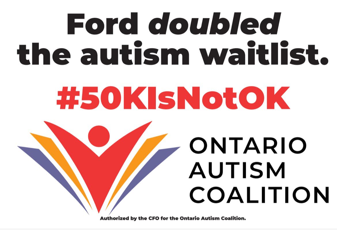 AnubisSidekick's tweet photo. #50KIsNotOk #onpoli 
An entire generation has been denied early intervention at the hands of @fordnation https://t.co/QDpIVGS9D4