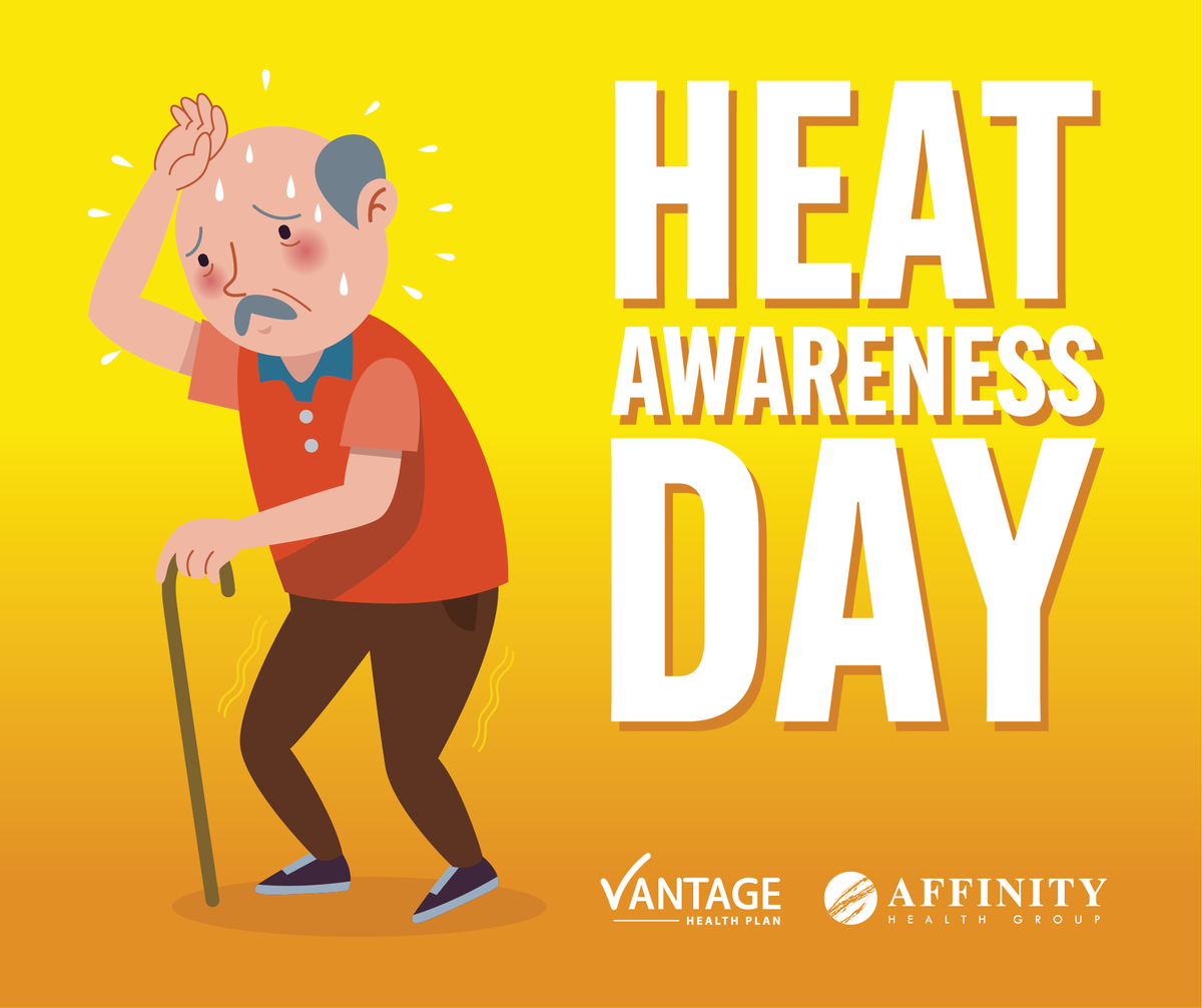 Vantage_Health's tweet photo. It's Heat Awareness Day ☀️ With summer on its way and temperatures rising, it's important to remember to stay cool and stay hydrated 💧 #heatawarenessday https://t.co/tSfedomtu5