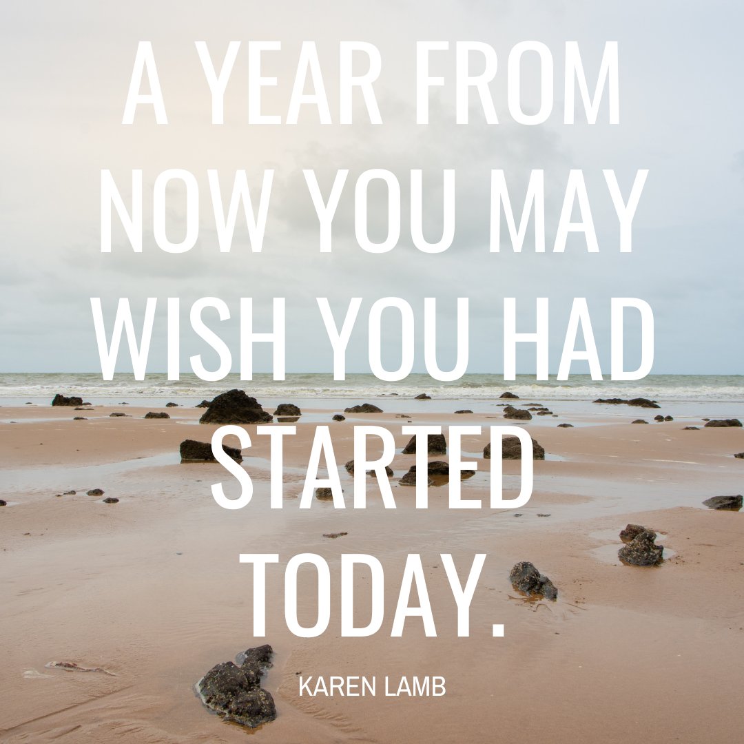 When in doubt, think about where you could be in a year from now if you took action today! #MotivationMonday