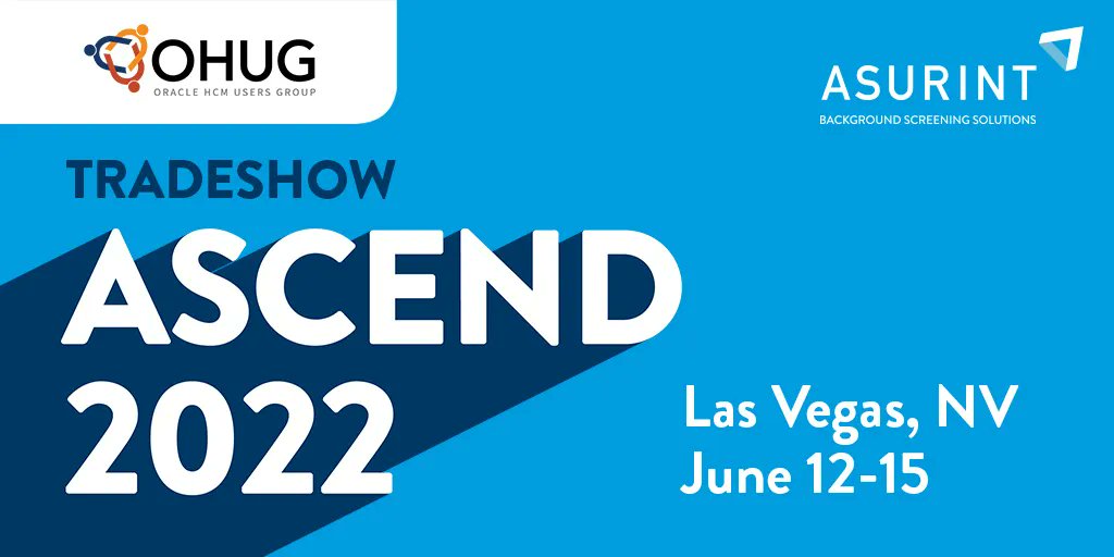 ASURINT on Twitter "This year's OHUG Ascend Tradeshow is one you won't