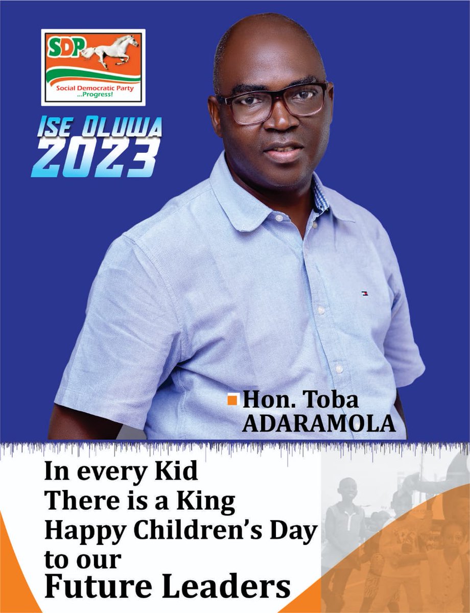 Tobadar4REP's tweet photo. Hon Adaramola Toba joins in commemorating the 2022 edition of childrens' day. @sam_adeoba @GreatSam7 @AdaramolaToba https://t.co/ff4HGgD4vV