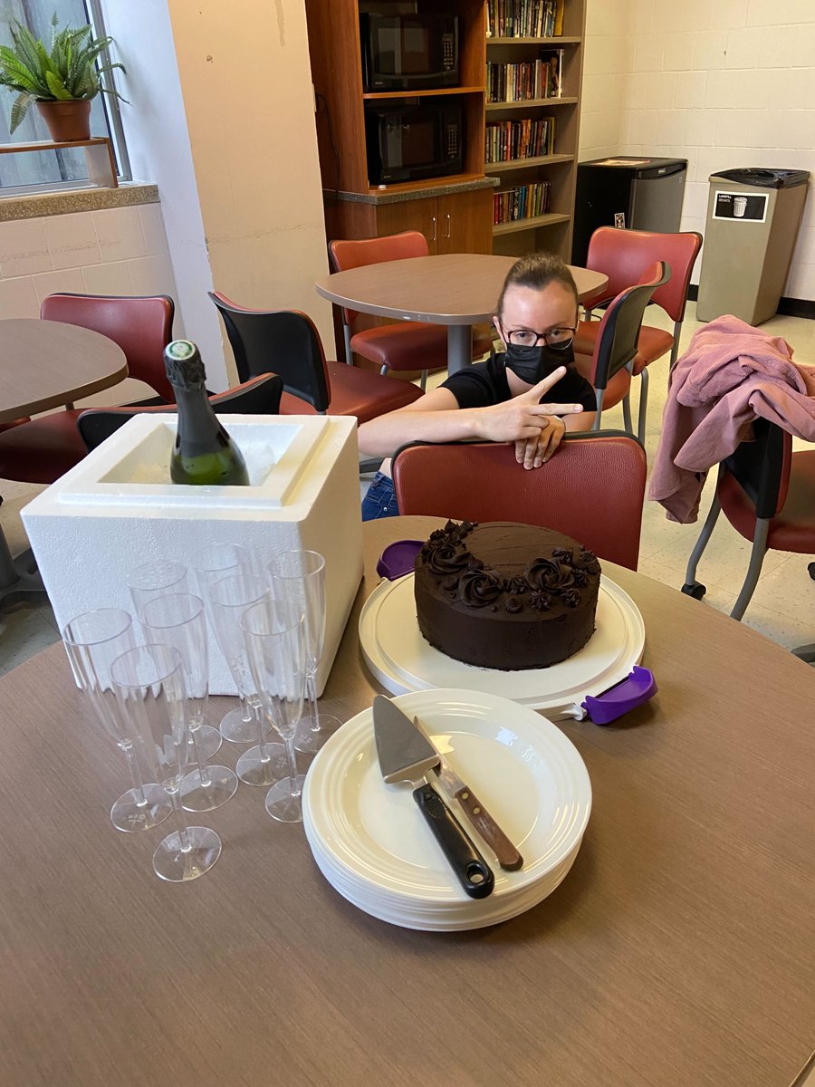 Celebrating <a href="/jessie_muir/">Jessie Muir</a>'s successful PhD Seminar! Countdown to <a href="/BagotLab/">Bagot Lab</a>'s first PhD Graduate!