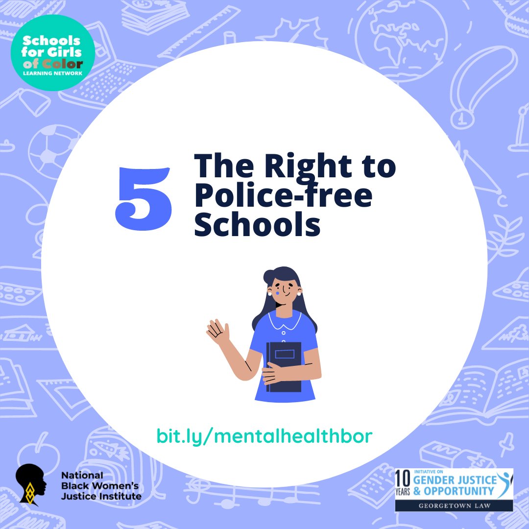 Listen to girls: Our Youth Advisors demand the right to police-free schools. Schools must be places where girls and gender-expansive youth of color are supported, rather than criminalized. #ProtectOurPsyche