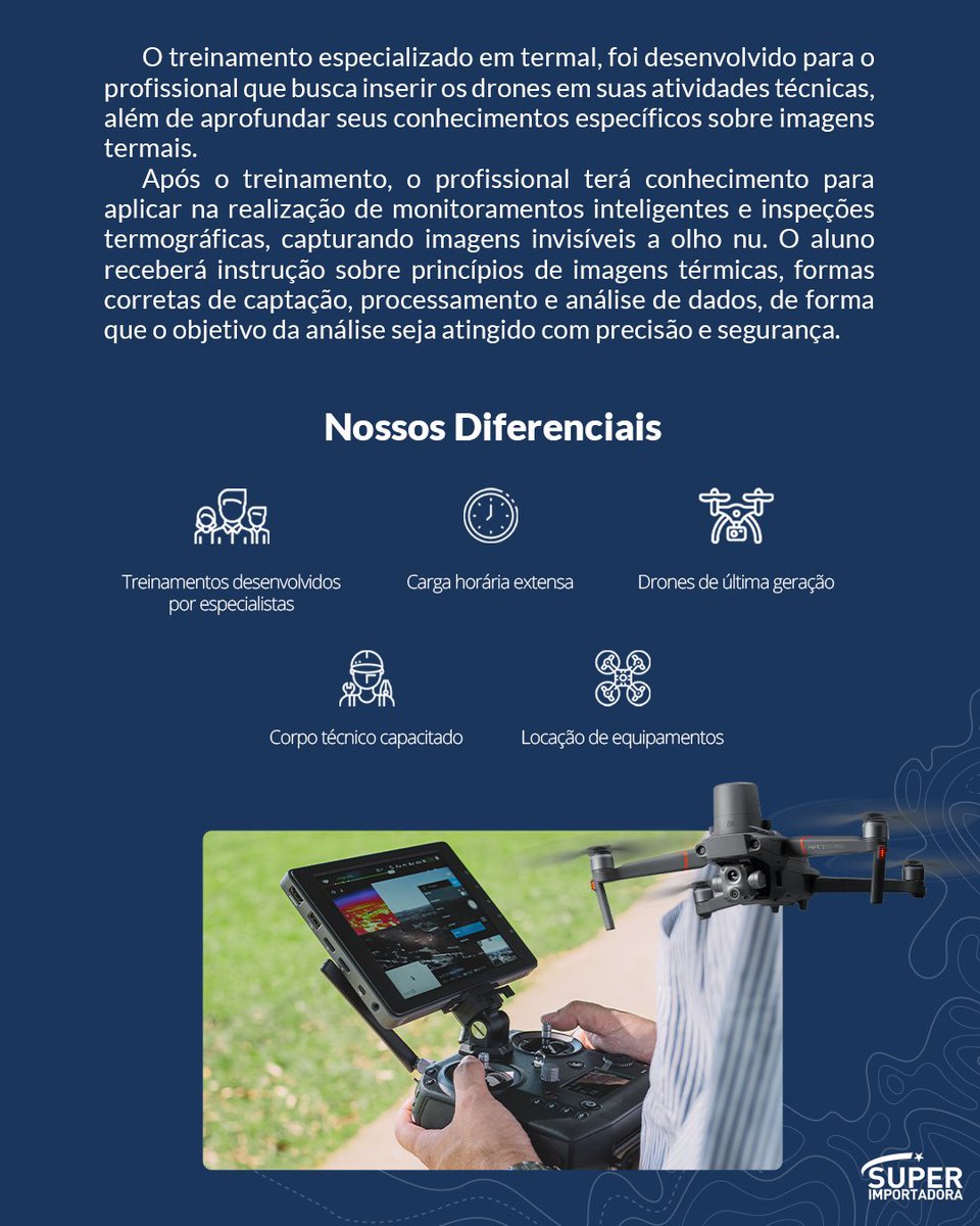 Potencialize sua performance profissional com o curso de especialização em sensor termal por meio de drones.