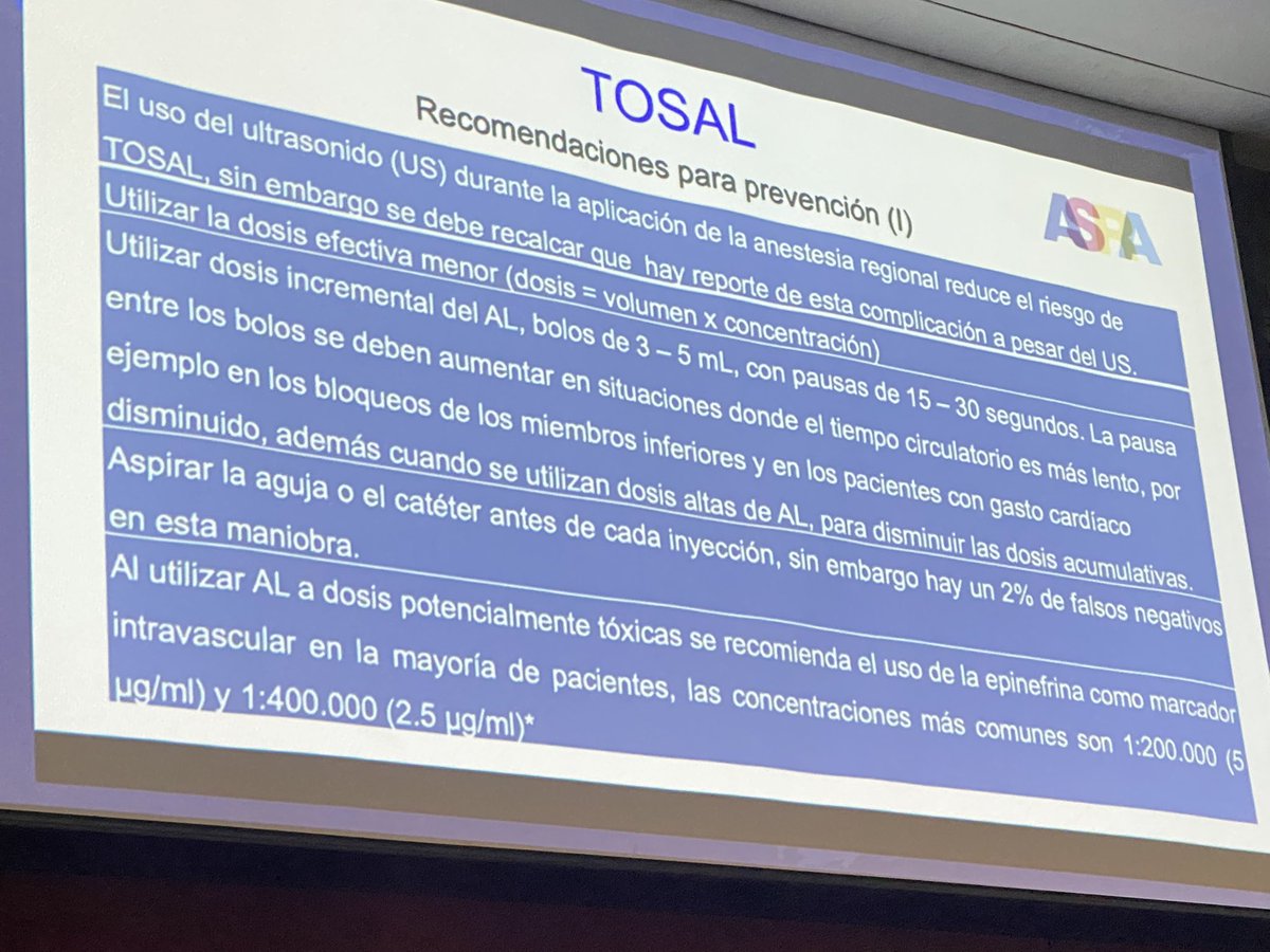 Recomendaciones para evitar #TOSAL @LasraAnestesia Chile 2022