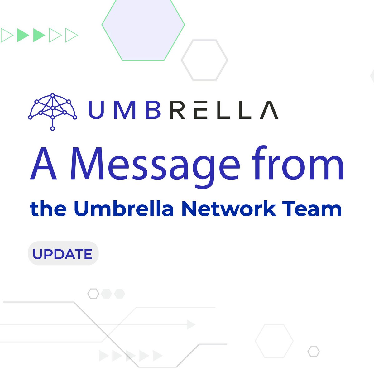 📢 Umbrella's proposal for restructuring has been released to the community. 

Read 📖 more on our governance forum: gov.umb.network/t/proposal-for…

This proposal will be put forth for a community vote in the coming  days. We look forward to receiving feedback.

#DeFi #bsc #proposal