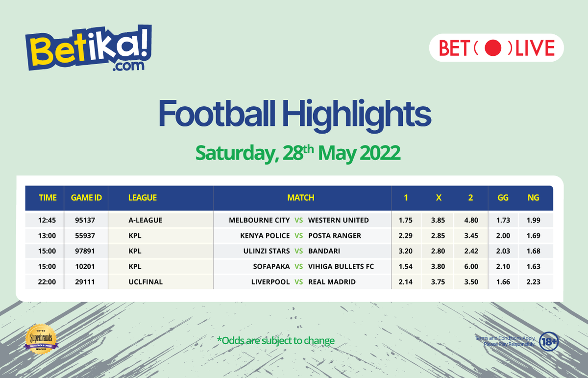 betikaKe's tweet photo. Sherehe ikizidii kutamba on our final day of #6WeeksOfBetika tunazidi kuwajaza mfuko na MORE MONEY!
Cheza with ANY STAKE amount on #UCL na matches nyingi zaidi ukiingia https://t.co/ZKqMWHwmeo na ukishinda, withdrawal ni FREE! #PataMoreNaBetika #BetikaIsSix https://t.co/0yDW64iHGh