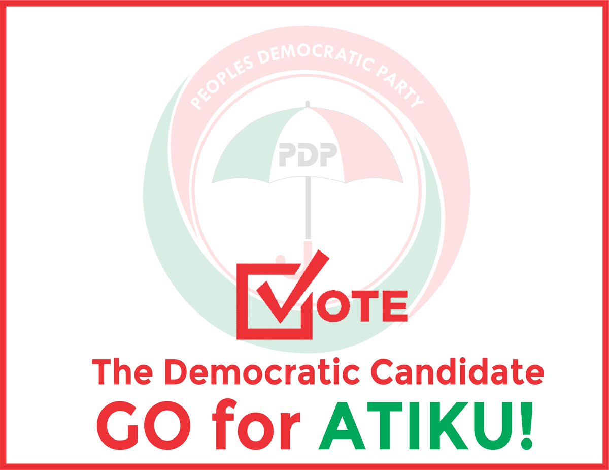 RealSolaKuti's tweet photo. The only way to vote tomorrow: Vote Atiku

#AtikuLeads 
#AtikuWinsIt https://t.co/2UPHDudWdZ