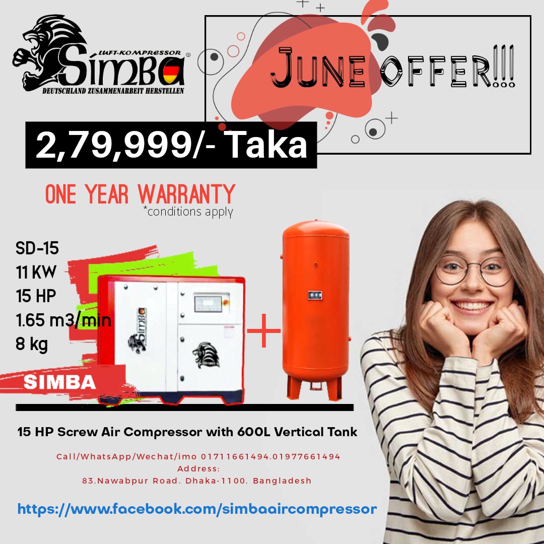 SimbaCompressor's tweet image. June offer