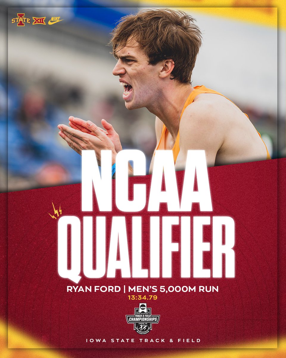 𝐂𝐇𝐄𝐕𝐘!

Ryan Ford will get one more run in his collegiate career ... in Eugene! He finishes seventh in the 5K a PR 13:34.79!

#CycloneSZN #Run4ISU