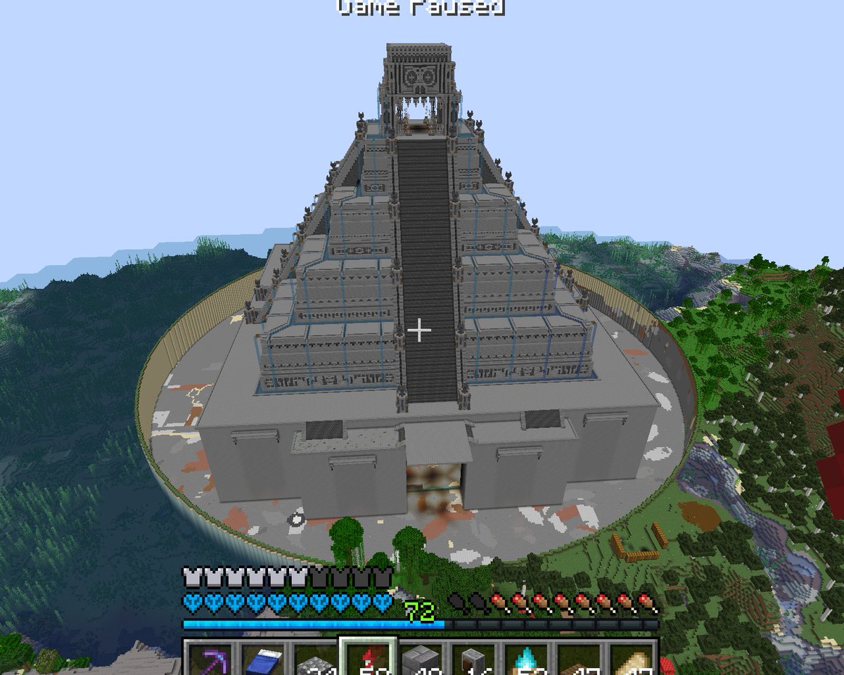 Mayan Temple Update, The Main Structure is now Complete, now it's details, lighting and texturing. Original Design by <a href="/TrixyBlox/">TrixyBlox</a>. We also officially hit 3000+ days again in our Hardcore world.