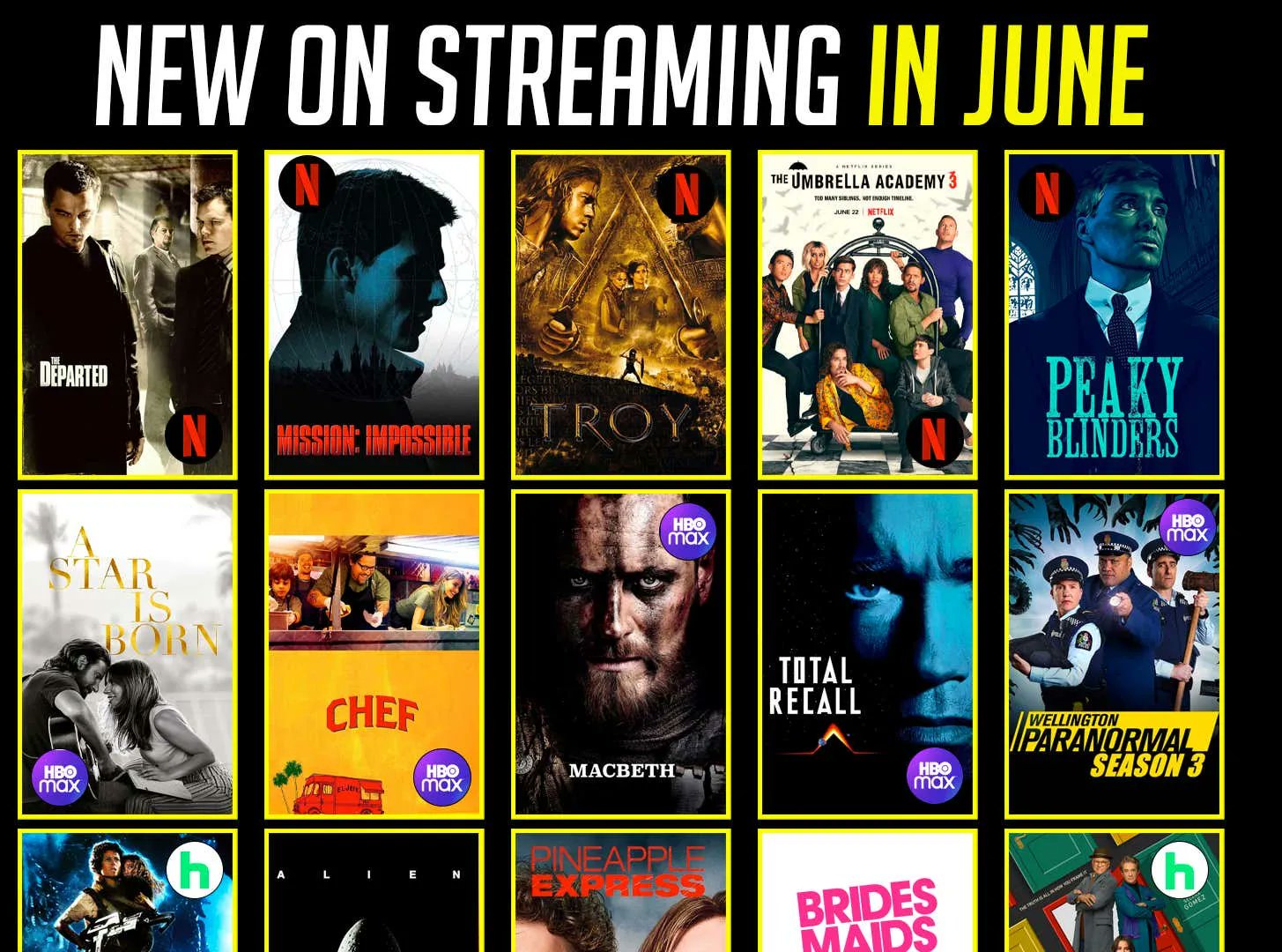 Barstool Sports on Twitter "Here Are All The Good Movies & Shows
