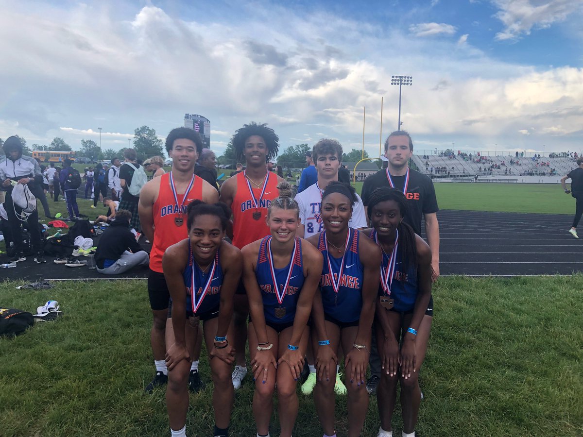 The boys 4x100m of <a href="/Kobe__Sharpe/">Kobe Sharpe</a> <a href="/JordanRudolph15/">Jordan Rudolph</a> @tylerwallace642 and <a href="/Gabe_Torres6/">Gabe Torres</a> place 5th in 42.20! They advance to State as at at large qualifier! #congrats