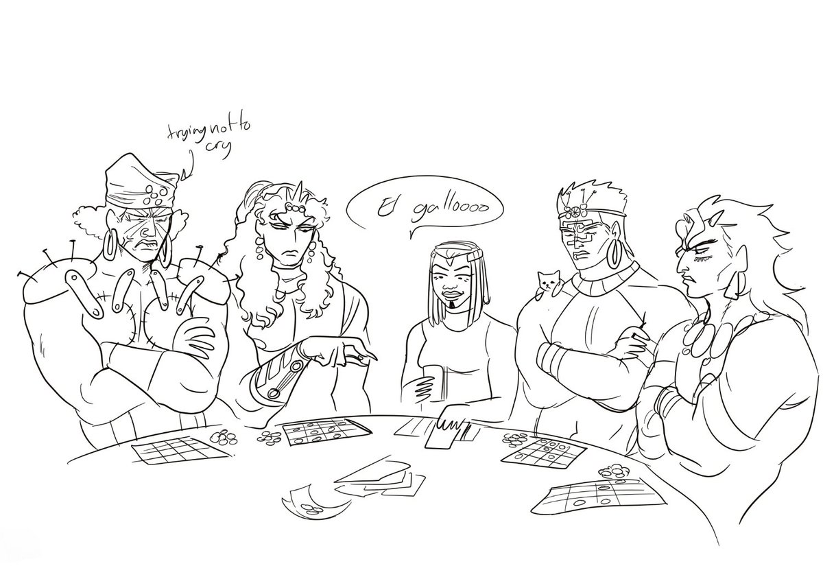 alien_bottle's tweet photo. Ermes taught the Pillar men how to play loteria https://t.co/iNoe1M967a