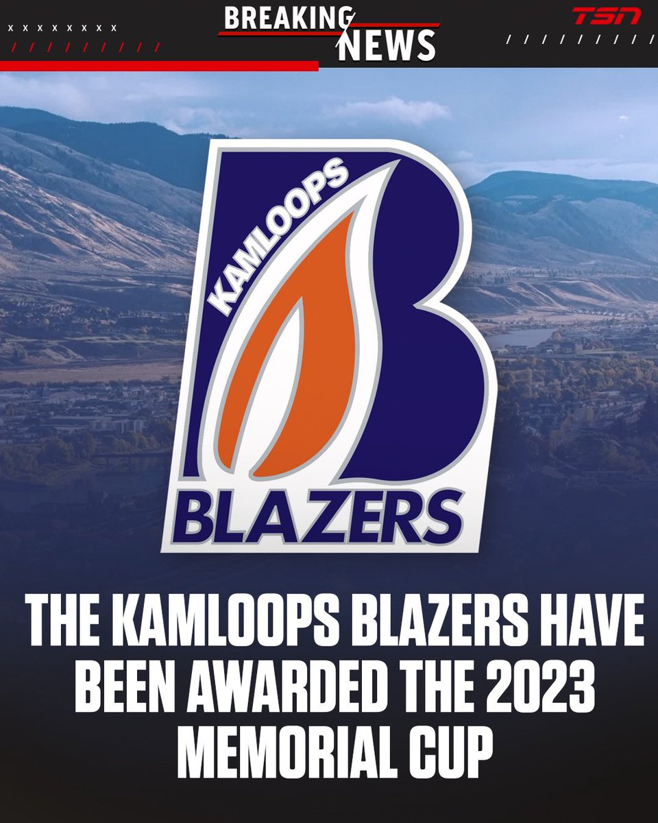 IT’S OFFICIAL.

<a href="/blazerhockey/">Kamloops Blazers</a> will host the 2023 #MemorialCup in Kamloops!