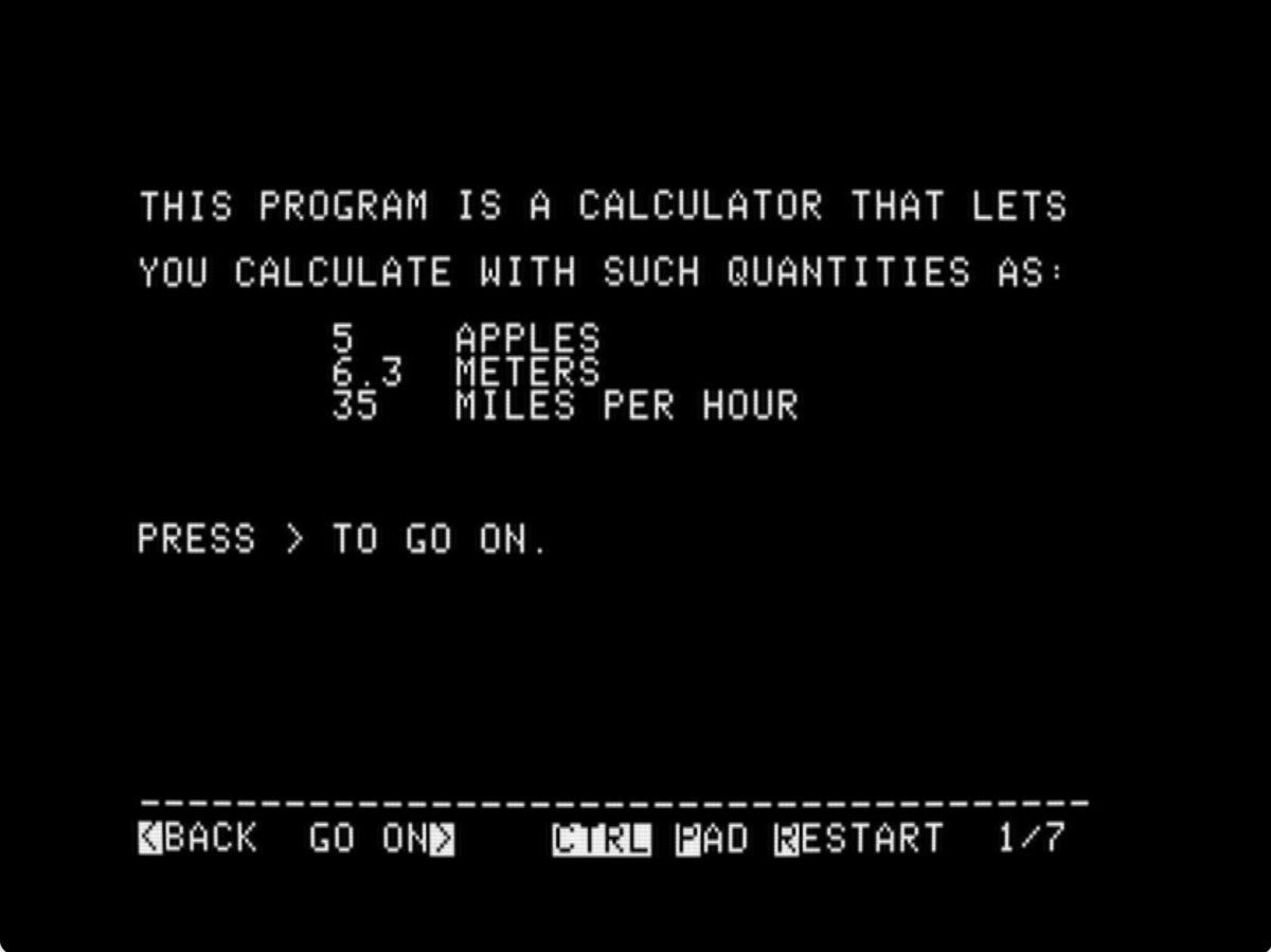 a2_4am's tweet photo. The Semantic Calculator.woz
https://t.co/2j1UHNktkq
#wozaday https://t.co/OoqlaZWFrW