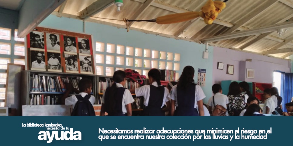 kankuaka's tweet photo. Necesitamos tu ayuda para adecuar el techo de la sala de lectura y de esta forma salvaguardar la colección de la humedad y protegerla de la lluvia. https://t.co/ffY5x7yuKm https://t.co/U6kLvgzndA
