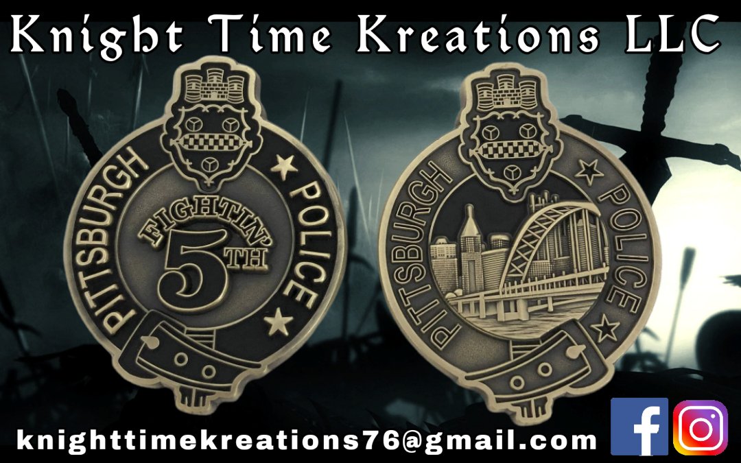 One of the most recent coins I've had the pleasure of making #Pittsburgh #Police #Zone5 #ChallengeCoin 
