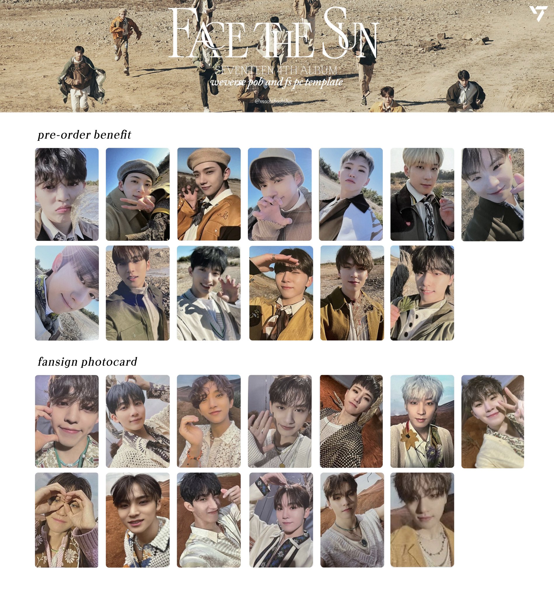 SEVENTEEN BE THE SUN Weverse特典 SEVENTEEN - FACE THE SUN 4th Album (Weverse Albums ver.)