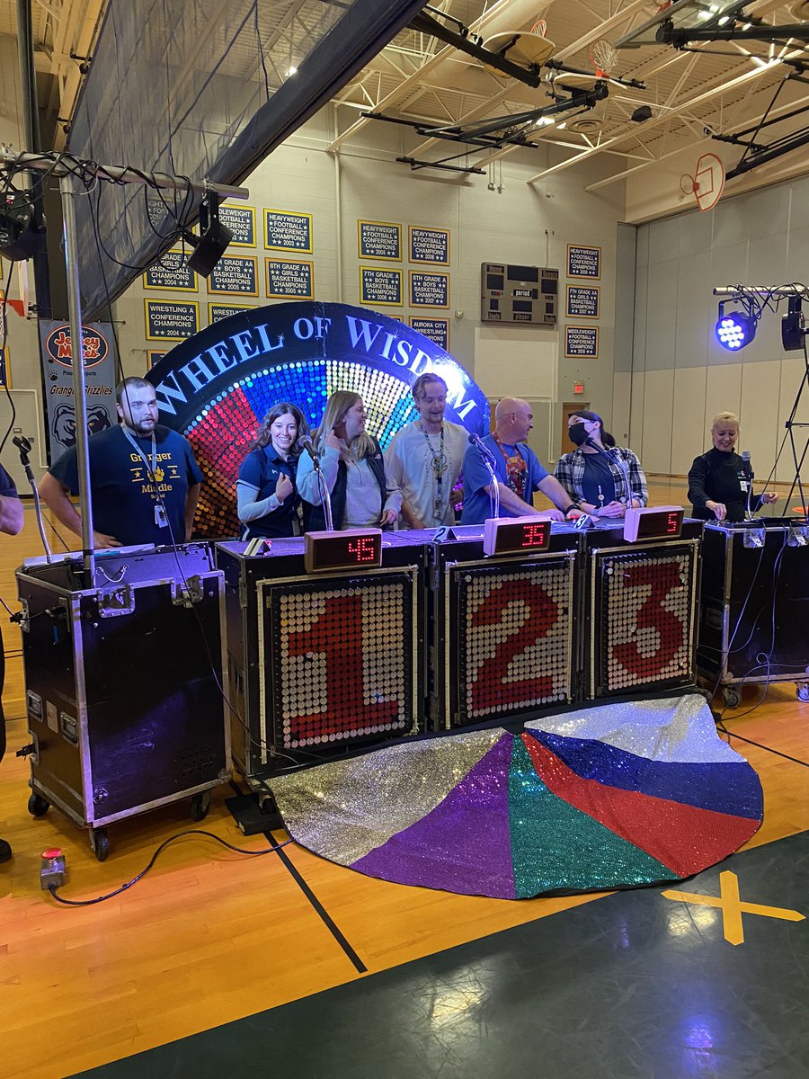 Awesome kick off to celebrate our year and all the growth made <a href="/GrangerIPSD204/">GrangerMiddleSchool</a> ! Invent a Game and <a href="/Wheel_of_Wisdom/">Wheel of Wisdom</a>