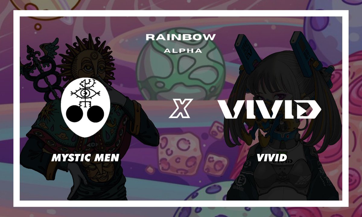 Rainbow Alpha (@rainbowalpha_) on Twitter photo Doodles Alpha x Mystic Men x Vivid
5x WL <a href="/MysticMen_/">Mystic Men</a>
5x WL <a href="/vividcojp/">vividcojp</a>
To Enter:
1. Like + Retweet
2. Follow both projects & <a href="/RainbowAlpha_/">Rainbow Alpha</a>
3. Tag 3 friends
Ends in 24H⏰ Doodles Alpha x Mystic Men x Vivid
5x WL <a href="/MysticMen_/">Mystic Men</a>
5x WL <a href="/vividcojp/">vividcojp</a>
To Enter:
1. Like + Retweet
2. Follow both projects & <a href="/RainbowAlpha_/">Rainbow Alpha</a>
3. Tag 3 friends
Ends in 24H⏰