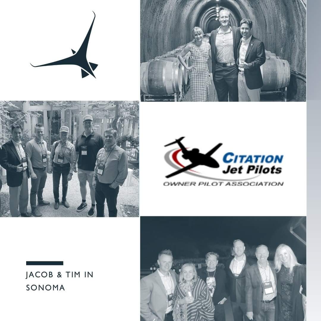 Tamarack President Jacob Klinginsmith and US Sales Manager Tim Smith enjoyed the company of CJP Pilots and Owners in Sonoma this week. 

#citationjetpilots #CJP2022 #citationjetpilotsassociation #citation525 #citationcj1 #citationcj3 #citationcj2