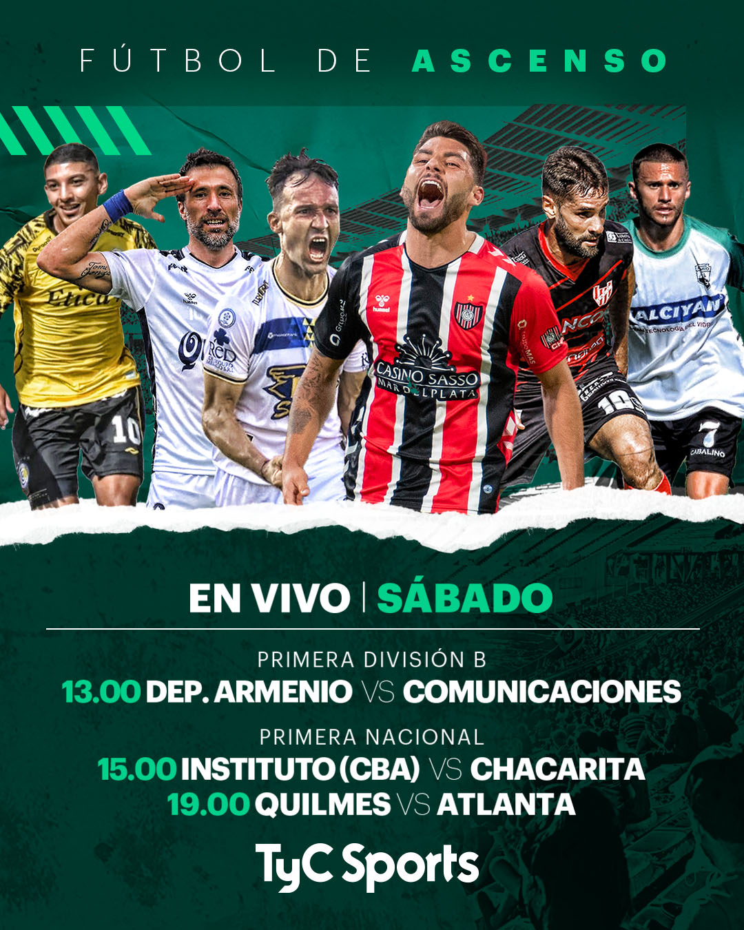 TyC Sports on Twitter "Viví la Primera Nacional y la Primera B en TyC
