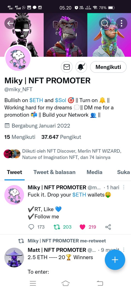 ArliyanAndi's tweet photo. @miky_NFT https://t.co/1KquWkUf3m