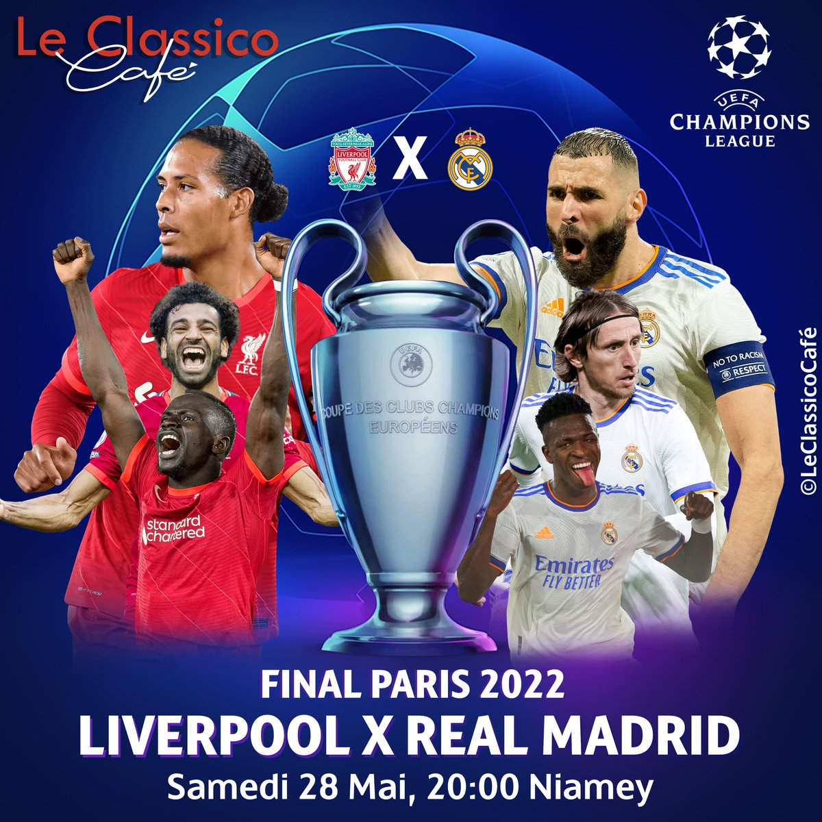 Sur nos écrans laFinale ligue des champions à 20h 🔥🔥
Beinsport en Vip