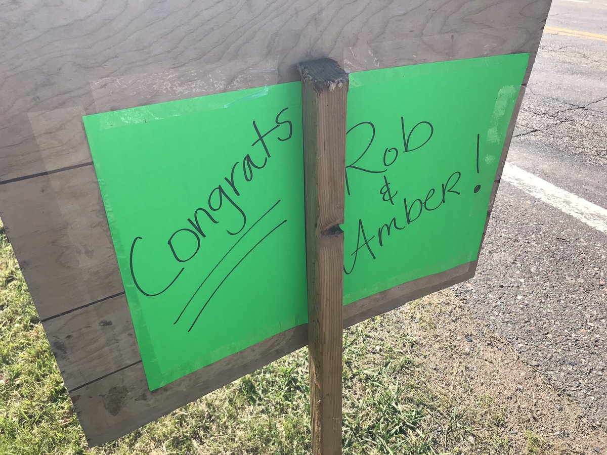 rshaver11's tweet photo. This is incredible I’m in Mora for my son’s wedding and this was my greeting to the venue! Really!?? I love it @93xhams https://t.co/i8TII3Gp8g