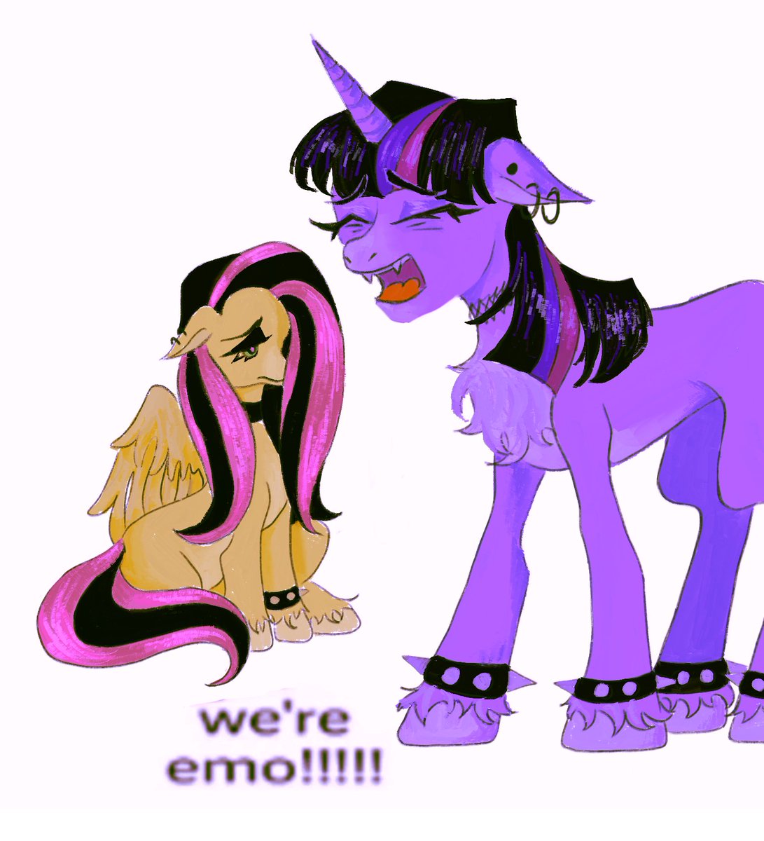 WE’RE EMO!!!!! #mylittlepony #MLP