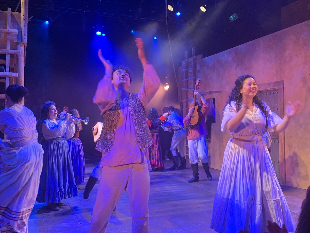 ShentonStage's tweet photo. If the accident tonight at @ZorroMusicalUK caused an unexpected drama, the show itself turned out to be both heartfelt and passionate even before that; the pulsing Latin rhythms of the @gipsykings songs — mostly original to the show with a few greatest hits mixed in — are fun. https://t.co/21kVxwwJz4