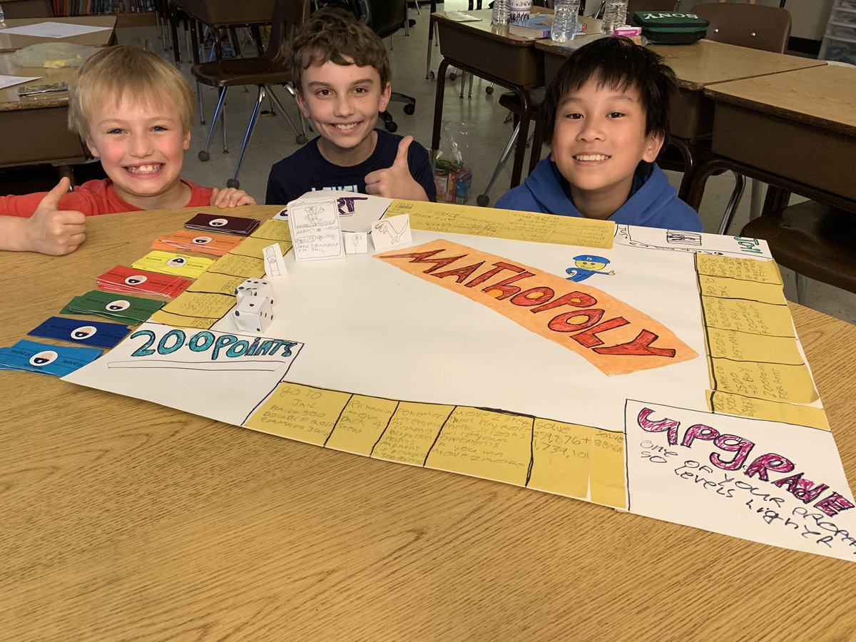 teachsobelstyle's tweet photo. We canโt wait to play the review math games we created this week on Monday! #mathopoly https://t.co/IeA2Mcmmjv