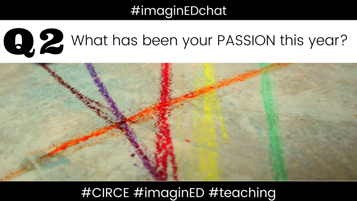 Q2 #imaginEDchat
GIF it up!