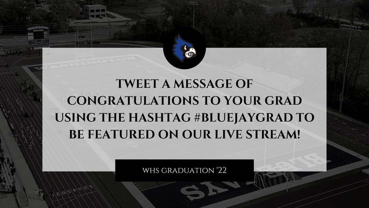 WHSFRCCDECA's tweet photo. Tweet your congrats to your grad with the hashtag #BlueJayGrad https://t.co/gzDQ5BETXe