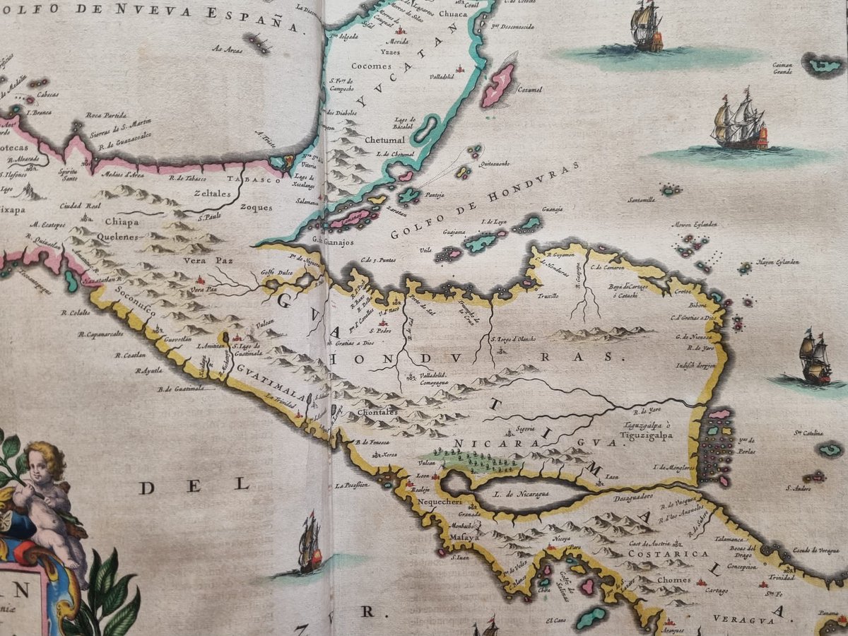 MarlonBreve's tweet photo. Una grata sorpresa de nuestra visita a @usal, España, fue haber visto un mapa original del ¿siglo XIX? de Guatimala. Interesante ubicar a Valladolid-Comayagua, San Jorge de Olancho, Truxillo y Triumpho de la Cruz, entre otros pueblos de Honduras. Taguzgalpa aparece en Nicaragua. https://t.co/MZjEp9NKQQ