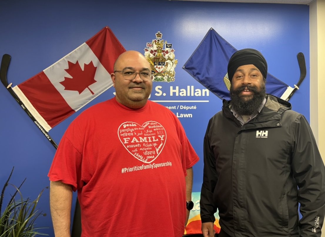jasrajshallan's tweet photo. Had a great discussion with Vishal and Laura (who joined virtually) about issues around spousal sponsorships. They have been advocating for a better immigration system that is fair and transparent to applicants. 

#StrongerTogether https://t.co/zJ4zH4Cvdh