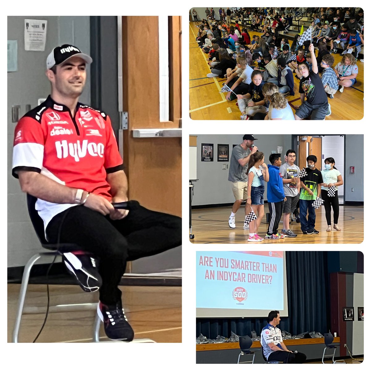 IMS Community day was a blast <a href="/MWEwayne/">Maplewood Elementary</a> Graham Rahal and Jack Harvey we will be cheering for you this weekend. #wearewayne