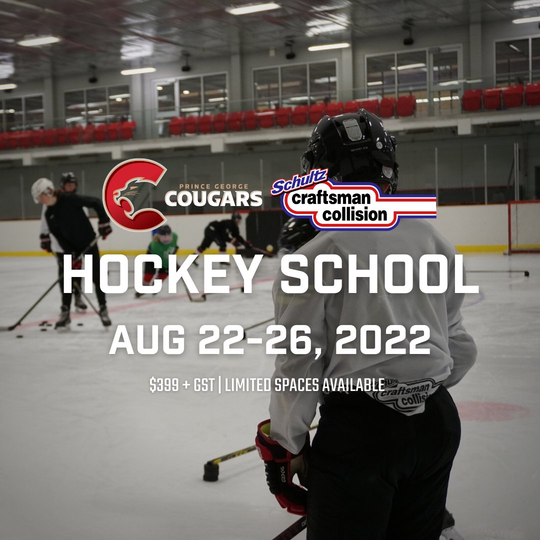 Our 2022 <a href="/CraftsmanShops/">Craftsman Collision</a> Hockey School is already 50 percent full. Don't miss out on five full days of the best hockey school experience in Northern B.C.
#CraftsmanCollision 

Register: pgcougars.com/cougars-hockey…